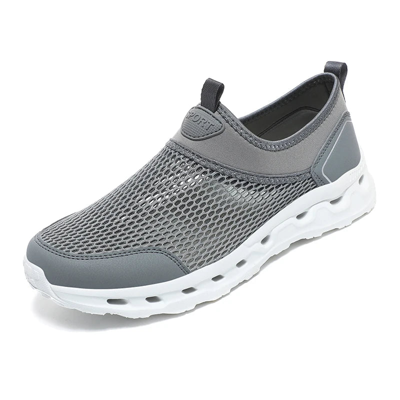 Men’s Ultra Comfortable Walking Shoes – Breathable Slip-On Design