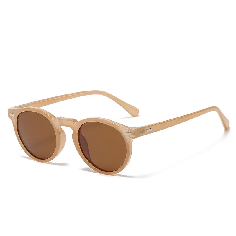 Shengmeiyu Riviera Tea – Round Polarized Sunglasses