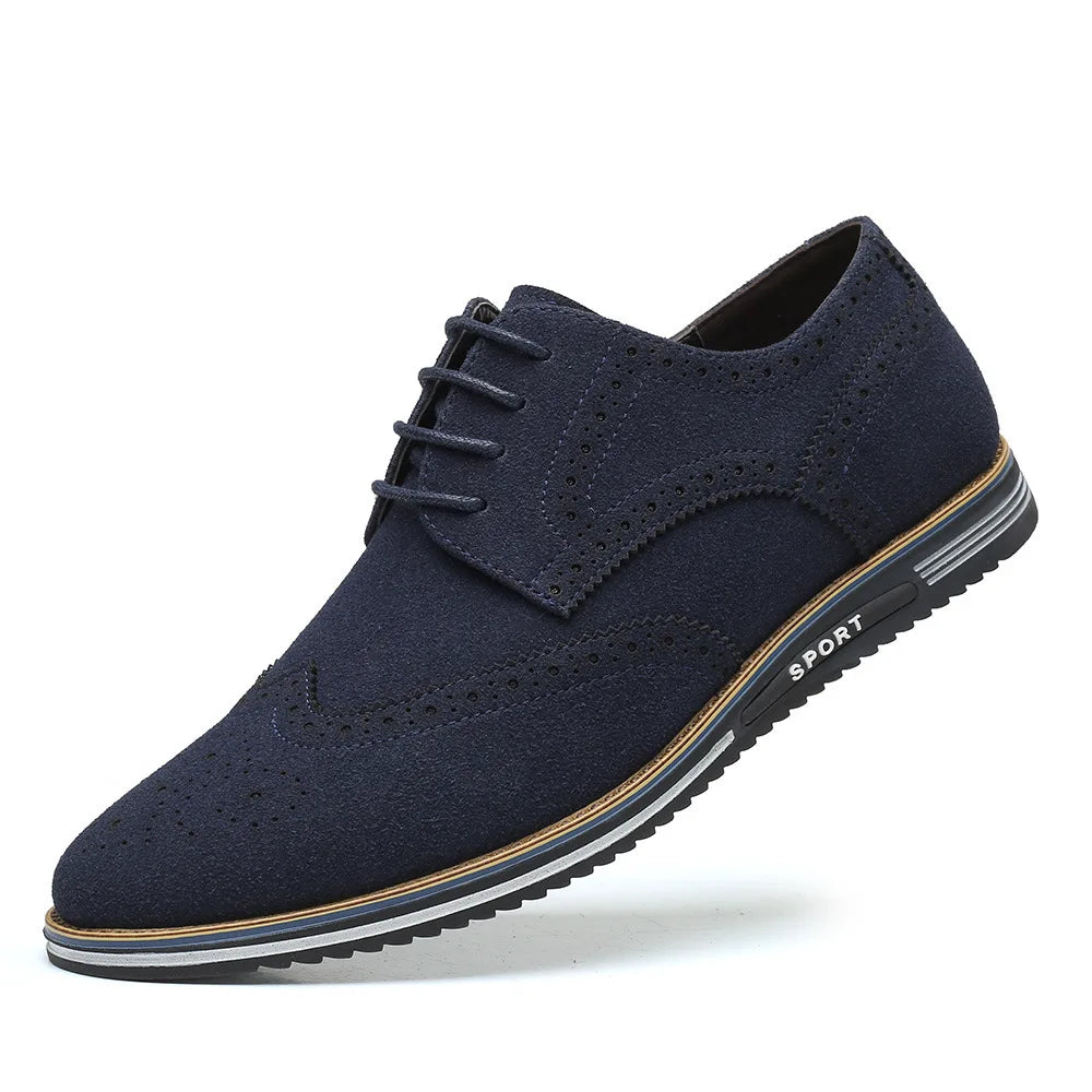 Men’s Basic Leather Casual Shoes – Versatile Everyday Wear