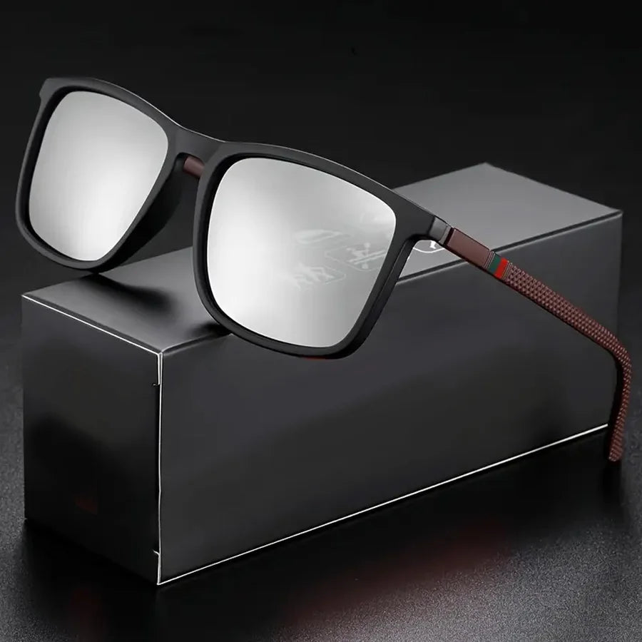 Hindfield Manhattan Black – Rectangular Sunglasses