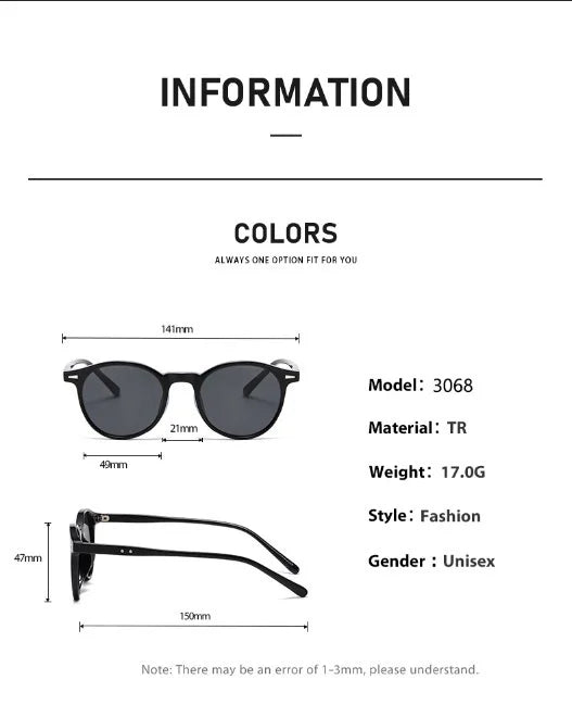 RMM Eclipse Roma – Retro Circular Sunglasses