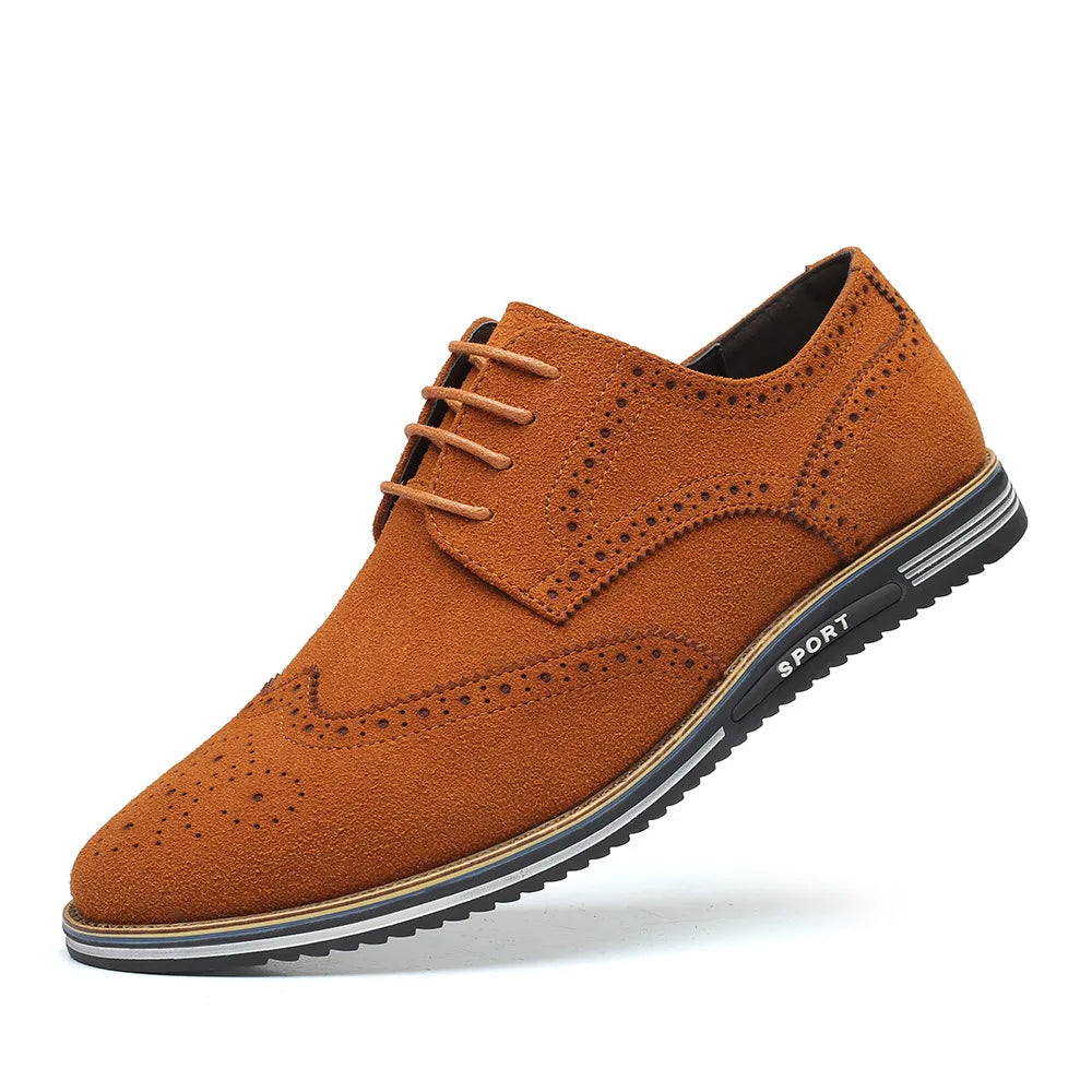 Men’s Basic Leather Casual Shoes – Versatile Everyday Wear