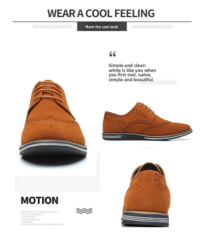Men’s Basic Leather Casual Shoes – Versatile Everyday Wear
