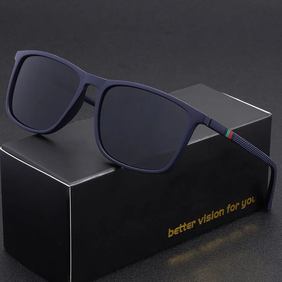 Hindfield Manhattan Black – Rectangular Sunglasses