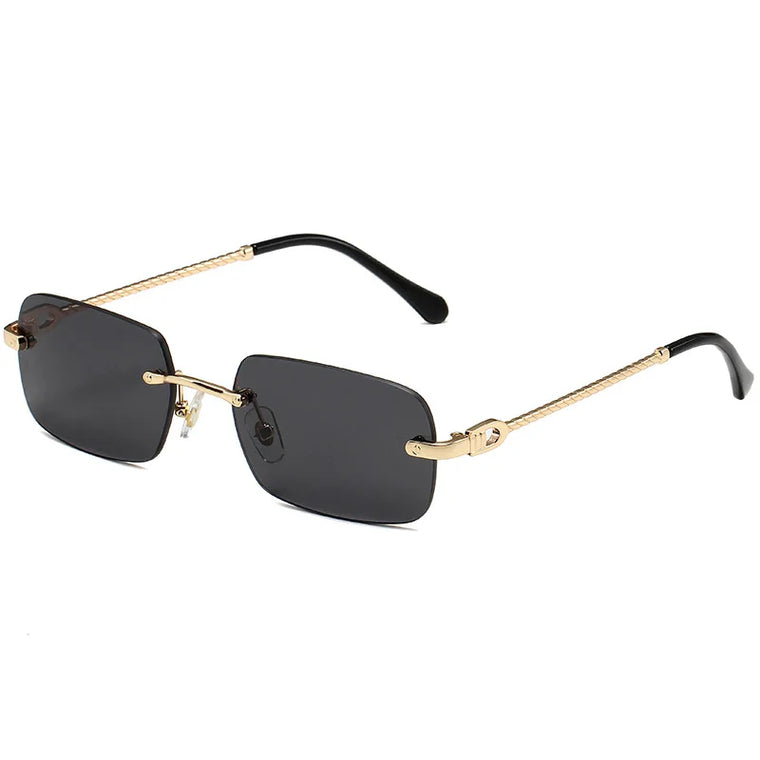 Golden Horizon – Geometric Mini Sunglasses