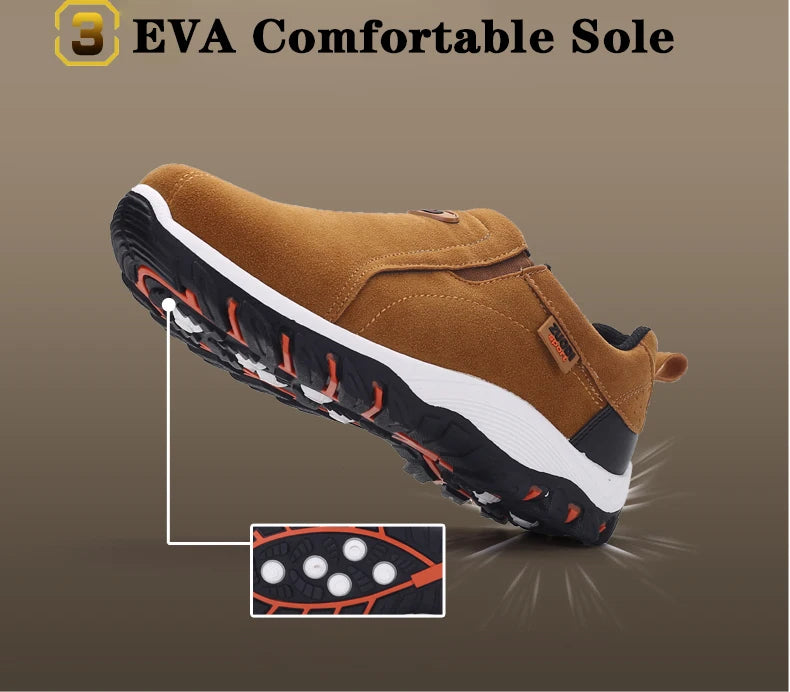 Men’s Leather Loafers Slip-On – Lightweight and Breathable Comfort